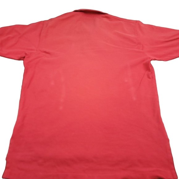 Ralph Lauren Mens L Shirt Polo Short Sleeve Black Label Red‎ with Pony-ISSUE - Picture 5 of 12